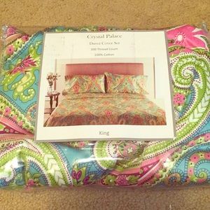 King sized duvet cover set